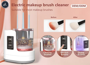 Nettoyeur et sécheur automatique de pinceaux de maquillage, nettoyeur électrique multifonctionnel en silicone avec séchage rapide et fonctions de nettoyage - Product Image 4