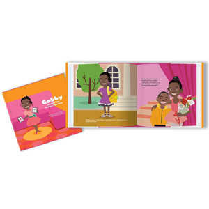 Gabby inventa el lazo perfecto para el cabello, libro infantil de tapa dura con sobrecubierta. - Product Image 4