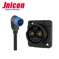Jnicon-Conector M23 para bicicleta eléctrica, 2 + 1 + 5, 50A, cierre rápido, enchufe de batería de litio, conector impermeable IP67 para motocicleta de nueva energía