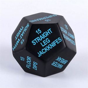 Promotional 12 Sided Custom Imprint Foam Dice Fitness Stress Toys Yoga Exercise Game Cube for Fun - Product Image 3