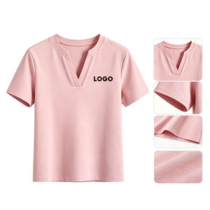 <span class=keywords><strong>T</strong></span>-<span class=keywords><strong>shirt</strong></span> pour <span class=keywords><strong>femme</strong></span> à <span class=keywords><strong>col</strong></span> en <span class=keywords><strong>V</strong></span>, <span class=keywords><strong>coton</strong></span> de luxe de haute qualité, confortable, doux, logo personnalisable, respirant, <span class=keywords><strong>t</strong></span>-<span class=keywords><strong>shirt</strong></span> ajusté pour l'é<span class=keywords><strong>t</strong></span>é - Product Image 2