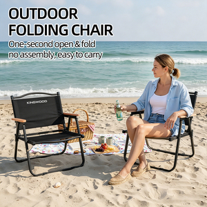 Chaise de pique-nique d'extérieur en tissu Oxford de qualité supérieure, 80 cm, portable et pliable, siège de jardin, entrepôt Pologne, prête à être expédiée - Product Image 1
