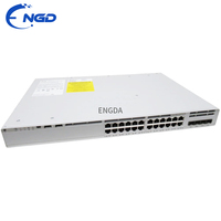 Switch PoE+ de 24 Puertos con Alimentación Redundante C9200L-24P-4X-E Original Usado para Redes de Oficina de Alta Densidad