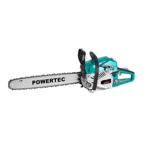 POWERTEC OEM 2.2kw 2.6kw 2-Stroke 52CC 58cc bahçe aletleri benzinli zincir testere