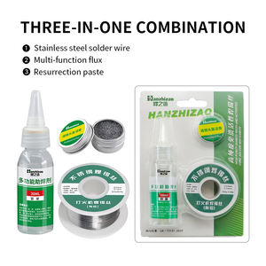 Nueva soldadura de acero inoxidable cobre hierro níquel batería soldadura alambre universal reactivación pasta flujo 3 en 1 set - Product Image 2