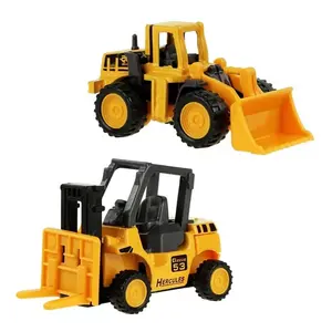2023New Large size Plastic Friction Car Dump Engineering Construction Truck Vehicle Pull Back Sports Engineering Car Series Toys