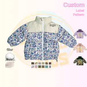 Chaqueta de Plumón con Relleno de Plumas de Ganso para Niños, Diseño Unisex, Estilo Bomber, Cortavientos, para Invierno - Product Image 1