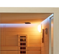 MEXDA Sauna sec en bois de cèdre rouge pour 6 à 8 personnes, sauna infrarouge lointain, sauna sec intérieur WS-1805