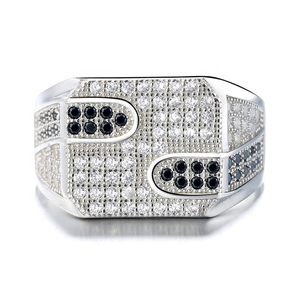 Anello da <span class=keywords><strong>Uomo</strong></span> in Argento Sterling <span class=keywords><strong>925</strong></span> con Pietra Nera, Gioielleria Fine di Alta Gamma, Regalo per <span class=keywords><strong>Uomo</strong></span>, Vendita all'Ingrosso - Product Image 4