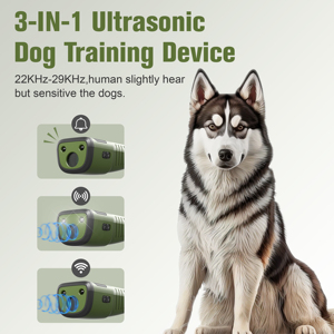 Nuovo Design ODM Repellente Ultrasonico Portatile Ricaricabile in Plastica per Cani Antiabbaio Impermeabile - Product Image 4