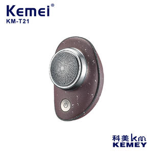 Rasoir facial miniature Komei Km T21 5x8cm, rechargeable, étanche, pour hommes, avec brosse de nettoyage - Product Image 4