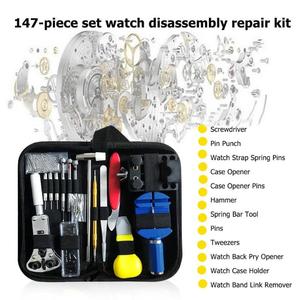 Kit <span class=keywords><strong>de</strong></span> herramientas <span class=keywords><strong>de</strong></span> reparación <span class=keywords><strong>de</strong></span> <span class=keywords><strong>reloj</strong></span> inteligente, abridor <span class=keywords><strong>de</strong></span> <span class=keywords><strong>reloj</strong></span> inteligente, barra <span class=keywords><strong>de</strong></span> resorte, destornillador, 147 piezas - Product Image 2