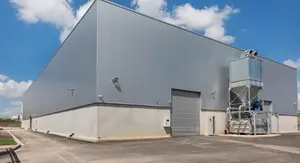 Moderno pré-fabricados aço estrutura construção aeronaves cabide modelo com sanduíche painel telhado & parede para armazém/oficina