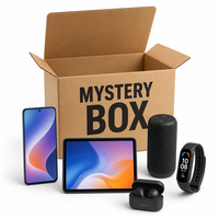 Kotak Keberuntungan dengan Ponsel Pintar dan Elektronik Acak, Jam Tangan Pintar, Earphone TWS, Kamera, Speaker, Mungkin Termasuk Tablet sebagai Hadiah