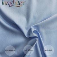 Longhitex Quran langsung Anti statis anak perempuan kain garmen Spun poliester/Modal untuk gamis Thobe Shirting Factory untuk penggunaan setelan
