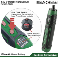 Mini tournevis électrique rechargeable à batterie lithium 3,6 V, outil électrique sans fil portatif pour la maison, kit d'outils électriques, jeu de tournevis électriques