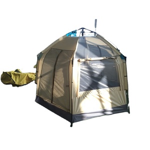 Tente de loisirs hexagonale à support automatique en fibre de verre, 230x200x140cm, imperméable et respirante - Product Image 5