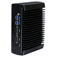 PC industriel sans ventilateur N5095 I5 4200U, double LAN, 2 COM, VGA, TPM2.0, ordinateur embarqué robuste, mini-boîtier pour l'automatisation industrielle
