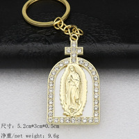 Nouveau Porte-clés en alliage, accessoire de bijouterie micro-serti, en forme de Marie Magdalène, multi-formes, couleur inaltérable