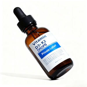 Di alta qualità OEM Private Label organico vitamina <span class=keywords><strong>D3</strong></span> 1000IU K2 MK7 liquido gocce di sapore naturale integratore alimentare per adulti 30ml - Product Image 3