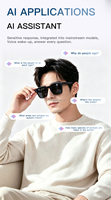Lunettes Intelligentes BW300 : Traduction IA, Assistant Vocal, Contrôle Musical, Appels Bluetooth, Lunettes de Soleil Sport UV400, Lunettes IA 200W avec Caméra