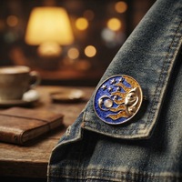 Épingles personnalisées au design vintage créatif, badges personnalisés aux formes originales et épingles commémoratives laquées sur mesure