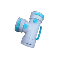 Raccord en T égal en PEHD pour conduite d'air frais, diamètre 200x200x200, connecteur 3 voies pour système de ventilation