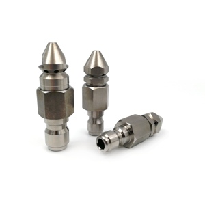 Buse de nettoyage haute pression à <span class=keywords><strong>d</strong></span>éconnexion rapide de qualité supérieure pour égouts, raccords de nettoyage de canalisations à filetage multi-tailles - Product Image 4