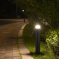 Nouveau design IP65 évalué LED alliage d'aluminium pelouse lumière extérieure jardin borne pour paysage voie éclairage CE EMC LVD certificat