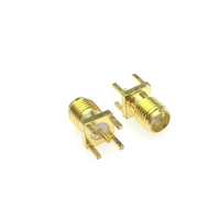 Conector Coaxial RF SMA-KE Hembra Universal, Recto, Vertical, para Montaje en PCB, Conector SMA para PCB