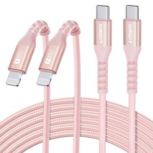 Cable de Carga Rápida Personalizado SUNGUY Tipo-C de 20W, Trenzado de Nailon, Ecológico y Duradero para Teléfonos Móviles - Product Image 1