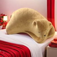 Nouveau style 2025 : Canapé-lit individuel en flanelle, motif ours en peluche ou panda, grande décoration de sol pour salon et chambre, idéal pour les personnes qui recherchent la détente.