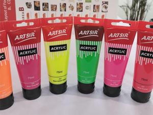 Ensemble de peinture acrylique, 120 couleurs (75ml,100ml,120ml) Art Craft Paints Cadeaux <span class=keywords><strong>pour</strong></span> artistes enfants débutants et peintres - Product Image 2