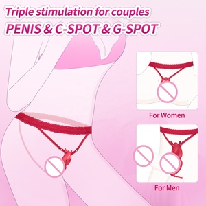 Vibratore Indossabile Femminile con Controllo Remoto <span class=keywords><strong>APP</strong></span>, 9 Vibrazioni, Anello Vibrante per Pene, Stimolatore Punto G e Clitoride, Giocattoli Sessuali per Donne e Uomini - Product Image 4