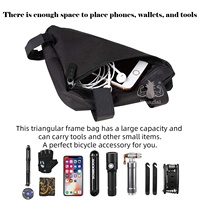 Pochette de rangement Portable accessoires de cyclisme en plein air cadre de Tube avant sac à main selle Wedge Pack vélo Triangle sac