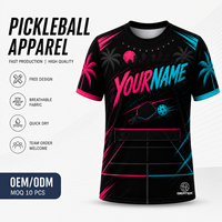 Ropa Personalizada para Pickleball, Uniformes Ligeros de Manga Corta para Hombre y Mujer con Impresión de Logotipo