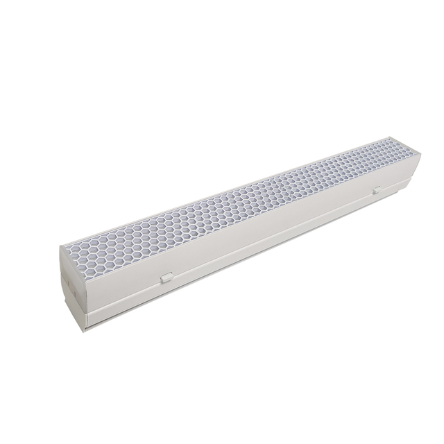 Commercial Lighting Aluminum Housing Honeycomb Cover Anti-glare LED Batten Lights 0-10v Dimming Linkable Led Linear Light