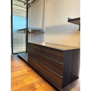 Aluminio vertical <span class=keywords><strong>con</strong></span> iluminación LED walk in robe personalizado <span class=keywords><strong>pequeño</strong></span> walk in closet organizadores <span class=keywords><strong>con</strong></span> espejo - Product Image 4