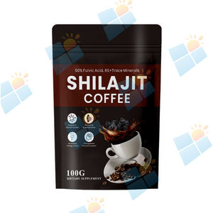 OEM/ODM/OBM 개인 라벨 Shilajit 인스턴트 커피 분말 면역 지원을위한 Shilajit 히말라야 순수 커피 블렌드 분말 - Product Image 1