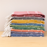 Custom Peshtemals 100% Cotton Turkish Cotton Beach Towel Towels Turkey Hammam Peshtemal Wholesale Pestemal Fouta Sarong