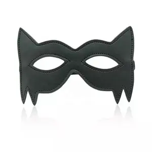 Black Fox PU leather Mask For Women BDSM Fetish F Club Party Masks Catwoman Cosplay Mask