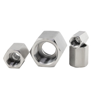 Stainless Steel Double Internal Thread Straight Connector Hexagonal Pipe Fitting 1/2 3/4 1 Inch - Product Image 2