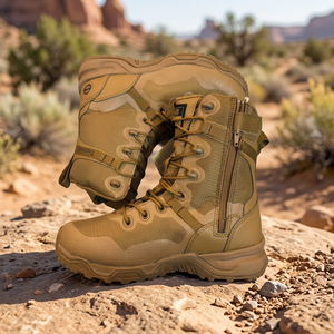 TSB4 CN/GUA High Quality Desert Coyote <b>Brown</b> Black Tactical Hiking Mountain <b>Boots</b> PDRM RS PS Definite Outdoor Sports - Product Image 3