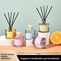 Diffuseur de parfum de luxe 50 ml sans alcool, écologique, sans flamme, en verre, pour huiles essentielles, aromathérapie, ensemble de parfum d'ambiance pour chambre à coucher