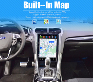 Xe đa phương tiện tự động đứng đầu đơn vị Màn hình GPS Navigation 13.6 "Android Auto Stereo đài phát thanh xe Ford Mondeo Fusion 2013 - Product Image 6