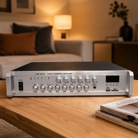 Amplificateur de puissance professionnel pour montage en rack avec système audio numérique combiné, conception durable pour réunions, écoles, centres commerciaux et sonorisation publique