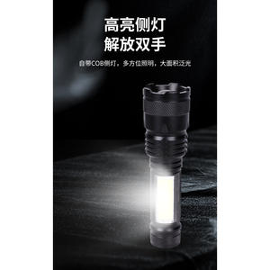 Linterna Ningbo Zoom 18650 Recargable con Luz Lateral COB, Iluminación para Camping y Exteriores - Product Image 4