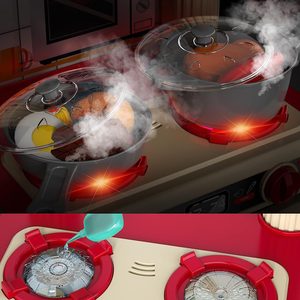 Ensemble de 69 pièces de jouets d'imitation de cuisine avec lumières et sons réalistes, simulation de pulvérisation et d'évier - Product Image 4