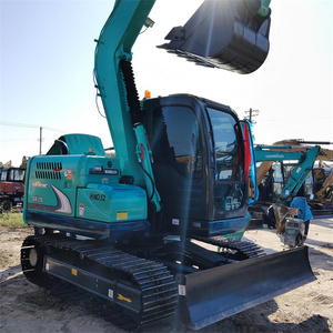 Livraison gratuite Kobelco SK75-8 7 tonnes Mini pelleteuse d'occasion EPA CE sk75 Petite pelleteuse d'occasion - Product Image 2