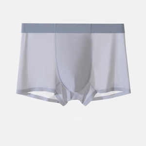 Calzoncillos bóxer de verano para hombre, talla grande, de seda helada, sin costuras, transpirables, de secado rápido, con malla antibacteriana 7A - Product Image 5
